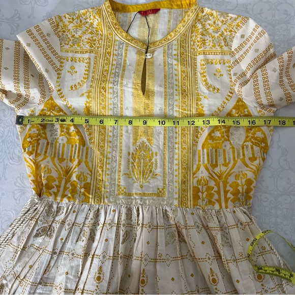 W for Woman Bohemian Printed Flared Midi Dress Size Small - Picture 12 of 16